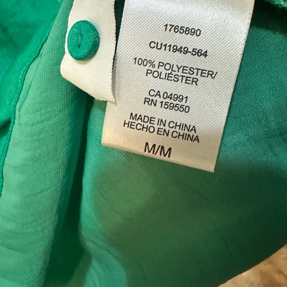 Hilary Radley Vibrant Green Sleeveless Blouse - Picture 4 of 5